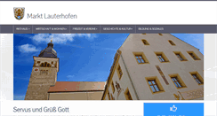 Desktop Screenshot of lauterhofen.de