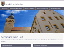 Tablet Screenshot of lauterhofen.de